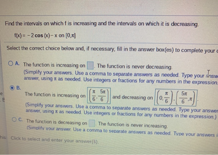 Solved I am not sure if I have the correct answer. Any help | Chegg.com
