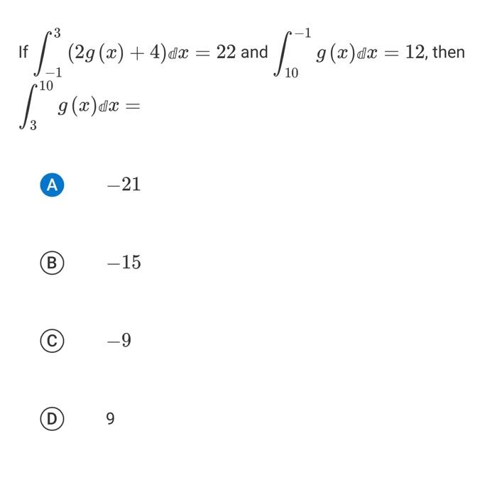 Solved If ∫−28 3g X 2 ]]x 35 And ∫5−2g X ⋈x −12 Then