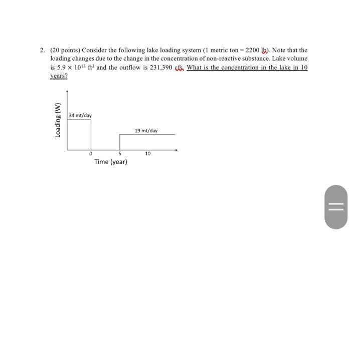 Solved enviornemental engineering questionsConsider the | Chegg.com