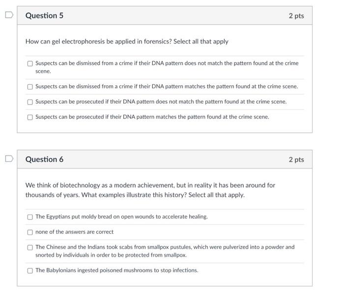 Solved How can gel electrophoresis be applied in forensics?