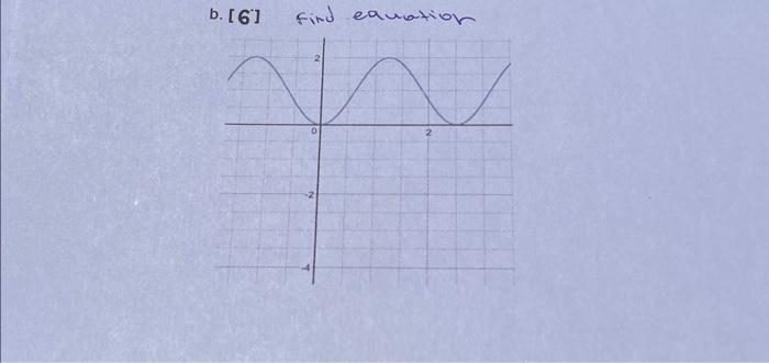 Solved B. [6] Find Equation | Chegg.com