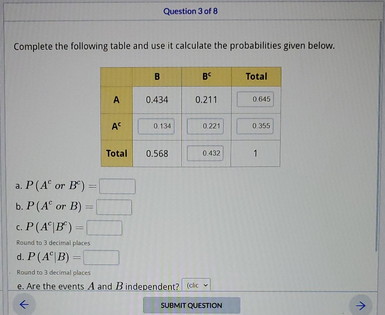 Solved Complete The Following Table And Use It Calculate The | Chegg.com