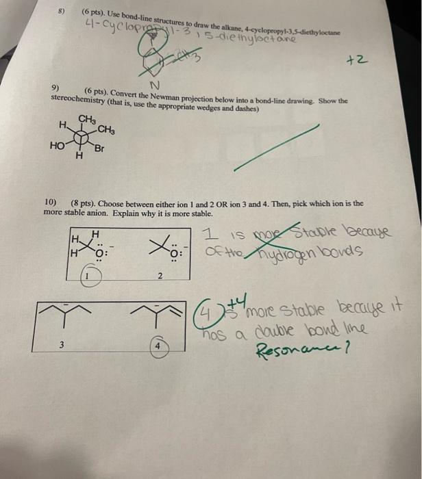 Solved 5) (8 pts). Name the compound (J) given the following | Chegg.com