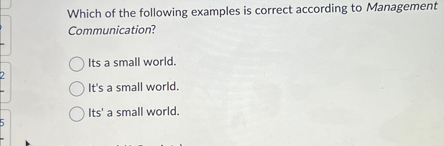 Solved Which of the following examples is correct according | Chegg.com