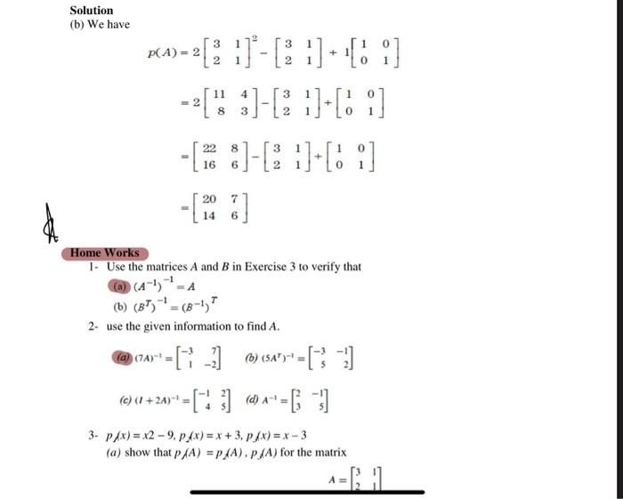 Solution (b) We Have | Chegg.com