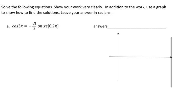 Solved Solve the following equations. Show your work very | Chegg.com