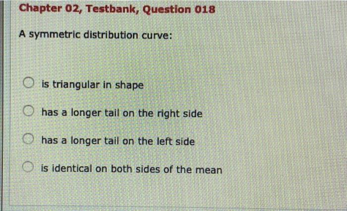 Solved Chapter 02, Testbank, Question 018 A symmetric | Chegg.com