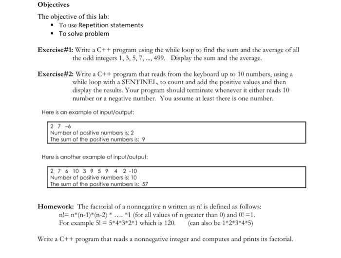 Solved Objectives The objective of this lab: • To use | Chegg.com