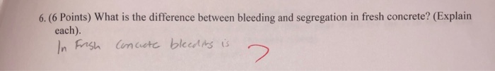 Solved 6.(6 Points) What is the difference between bleeding | Chegg.com ...