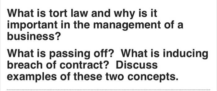 is breach of contract a tort