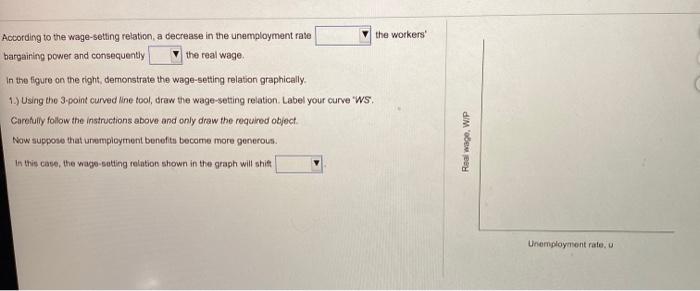 Solved According to the wage-setting relation, a decrease in | Chegg.com