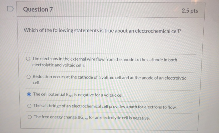 Question 7 2 5 Pts Which Of The Following Statements Chegg Question 7 2 5 Pts Which Of The Following Statements Chegg