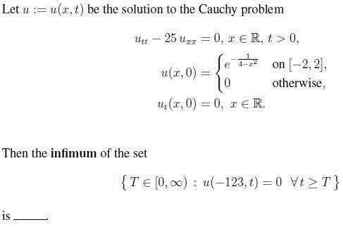 Solved Let u:=u(x,t) be the solution to the Cauchy problem | Chegg.com