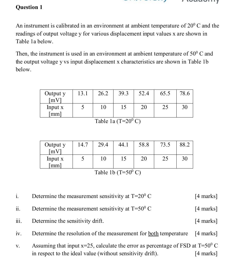 Solved An Instrument Is Calibrated In An Environment At | Chegg.com