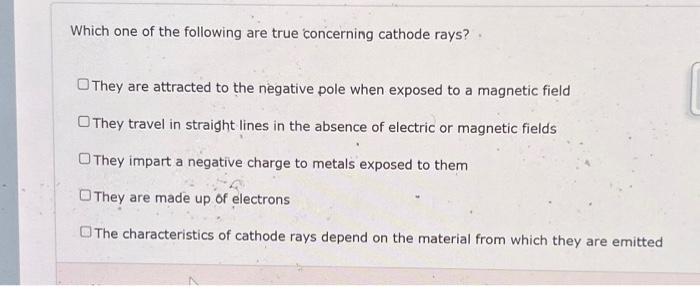 Solved Which one of the following are true concerning | Chegg.com