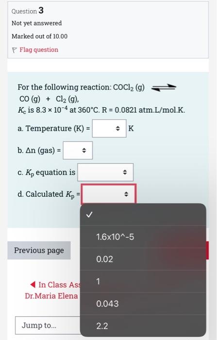 Solved Question 3 Not yet answered Marked out of 10.00 P | Chegg.com