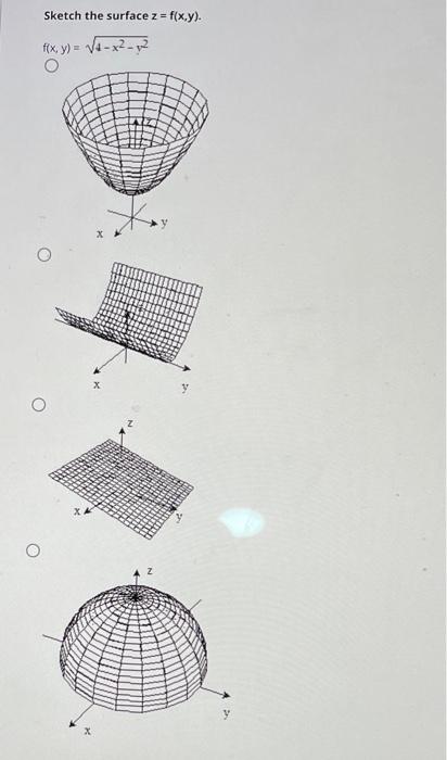Solved Sketch The Surface Z F X Y F X Chegg Com