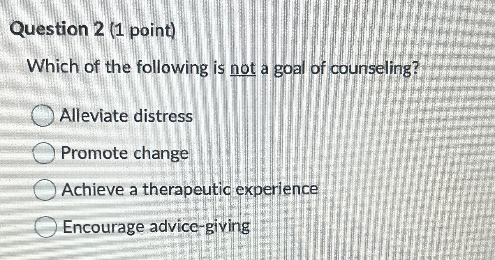 Solved Question 2 (1 ﻿point)Which of the following is not a | Chegg.com