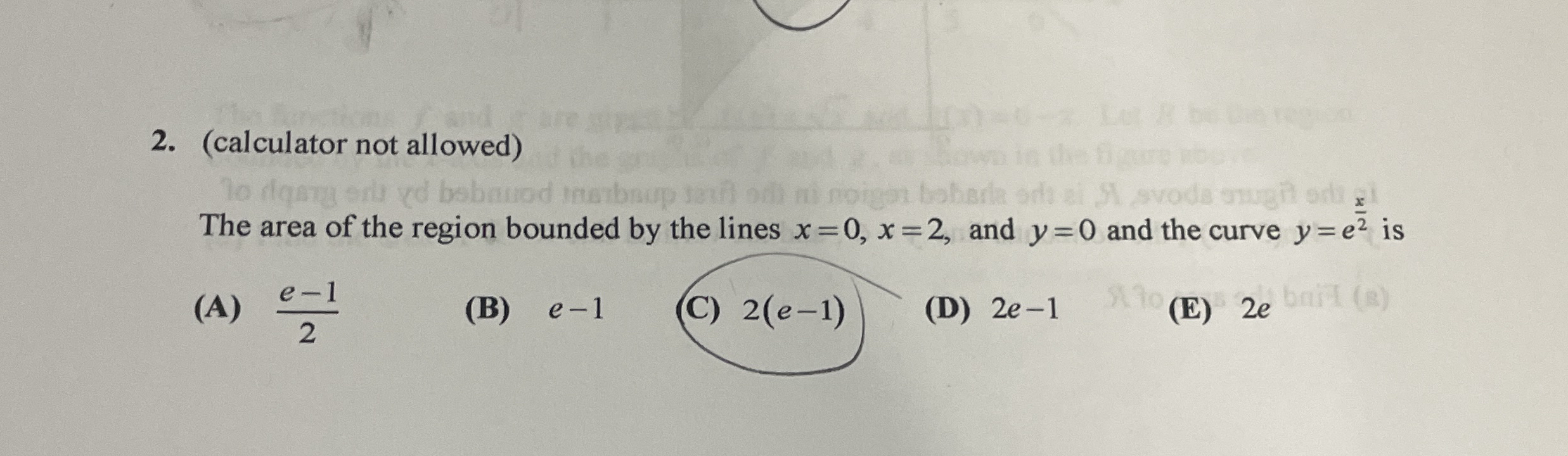 Solved Calculator Not Allowed The Area Of The Region Chegg Com