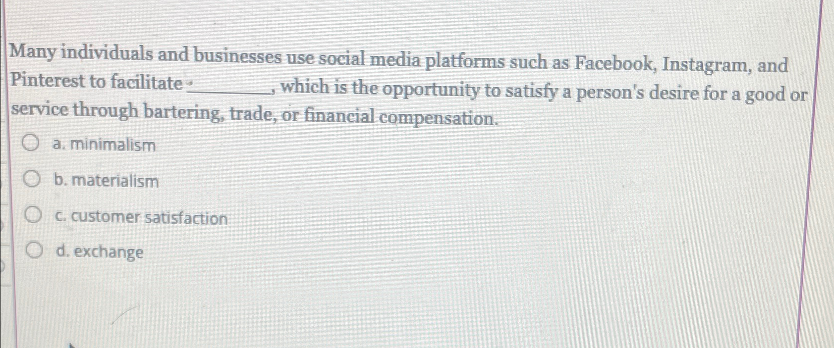 Solved Many individuals and businesses use social media | Chegg.com