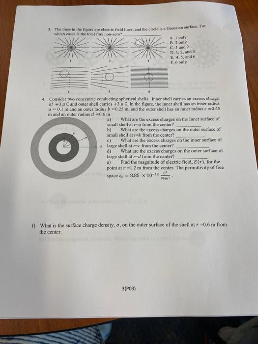 Solved 3. The lines in the figure are electric field lines, | Chegg.com