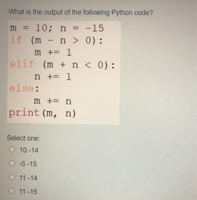 Solved x Determine the output of the following Python code. | Chegg.com