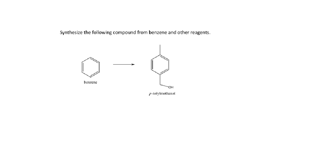 Solved Synthesize the following compound from benzene and | Chegg.com
