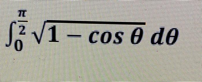 Solved SĀ V1 - cos 0 do | Chegg.com