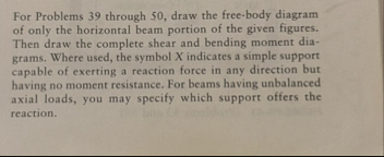 Solved For Problems 39 ﻿through 50 , ﻿draw the free-body | Chegg.com