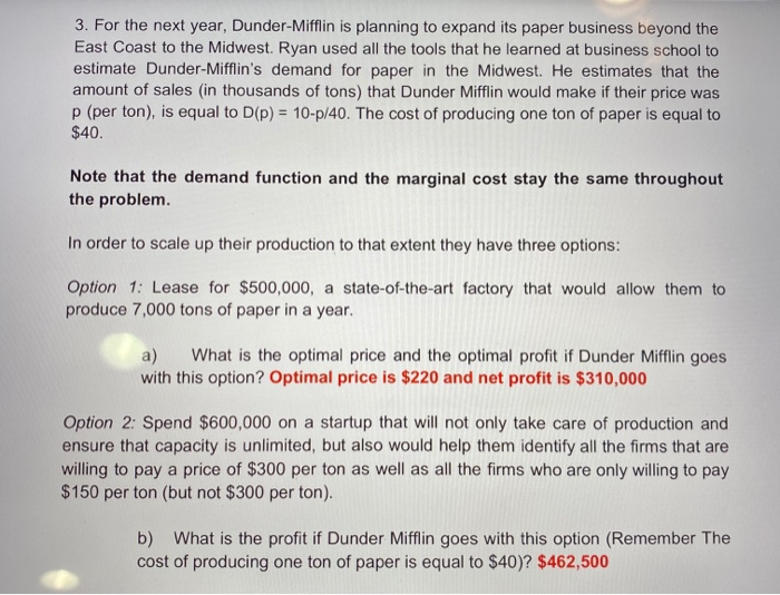 SOLUTION: Dunder mifflin - Studypool