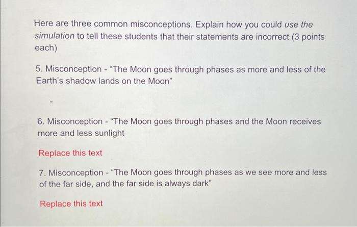 Solved Here are three common misconceptions. Explain how you | Chegg.com