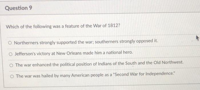 Solved Question 9 Which of the following was a feature of | Chegg.com