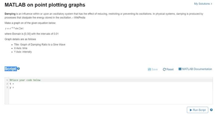 Solved Converting an algebraic expression to MATLAB form - | Chegg.com