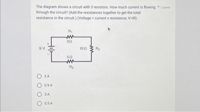 Solved The diagram shows a circuit with 3 resistors. How | Chegg.com