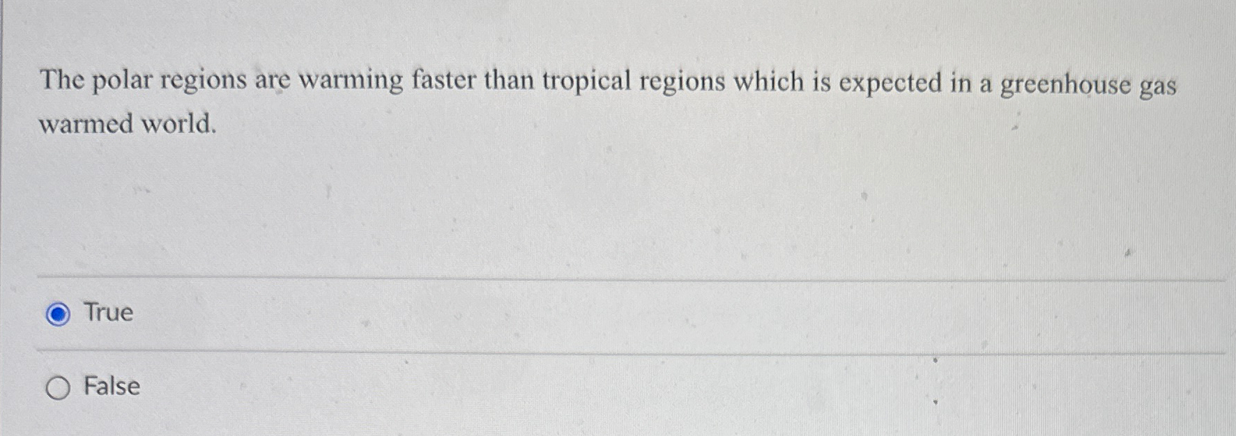 Solved The polar regions are warming faster than tropical | Chegg.com