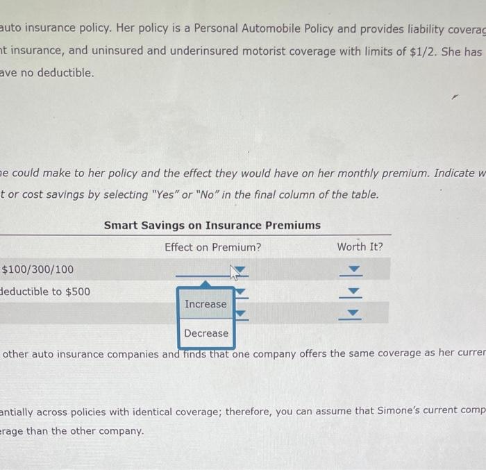 Solved 9. Saving money on your auto insurance Good and bad