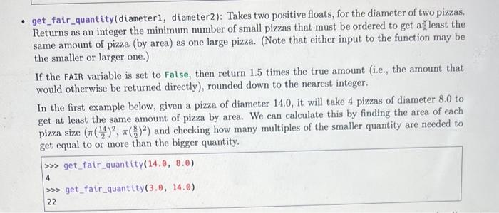 Solved pizza shop question - cant figure out how to write | Chegg.com