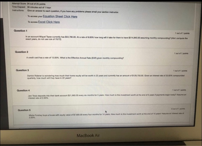 Solved Attempt Score 24 out of 25 points Time lapsed 30
