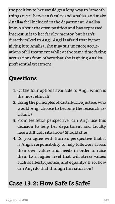 case study 13.1 choosing a research assistant