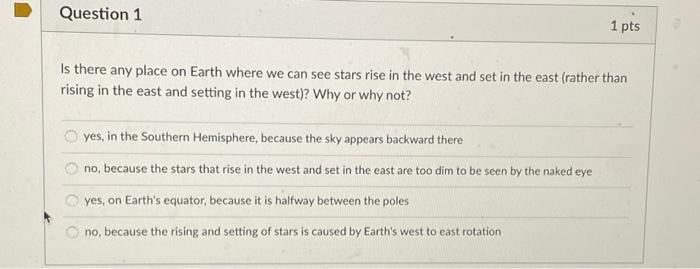 Solved Question 8 1 pts Which of the following stars would | Chegg.com