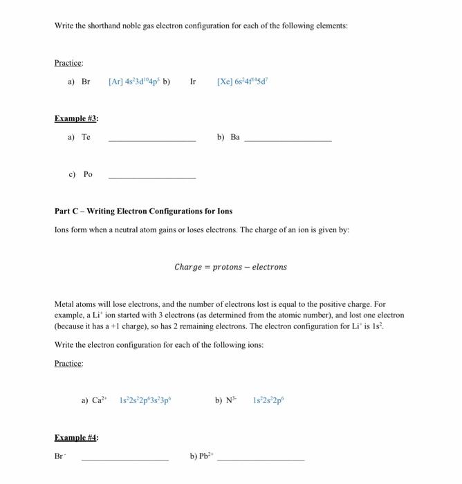 Solved Write the complete electron configuration for each of | Chegg.com