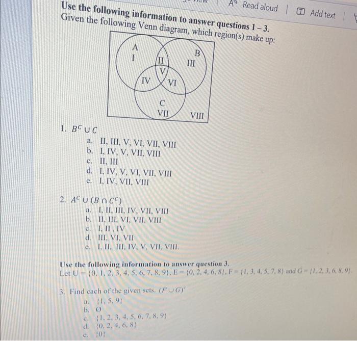 Solved Use the following information to answer questions | Chegg.com