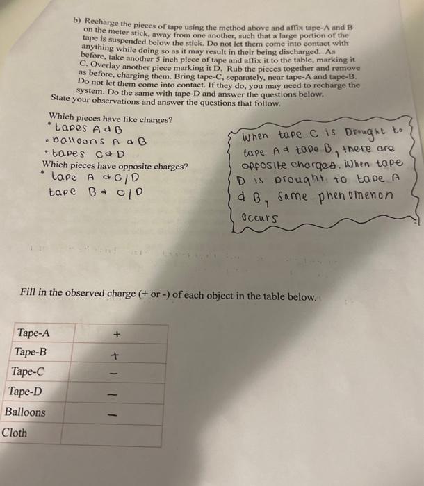 Solved Objects Required Scotch Tape 2 Balloons Dry Cloth