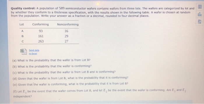 Solved Quality Control: A Population Of 589 Semiconductor | Chegg.com