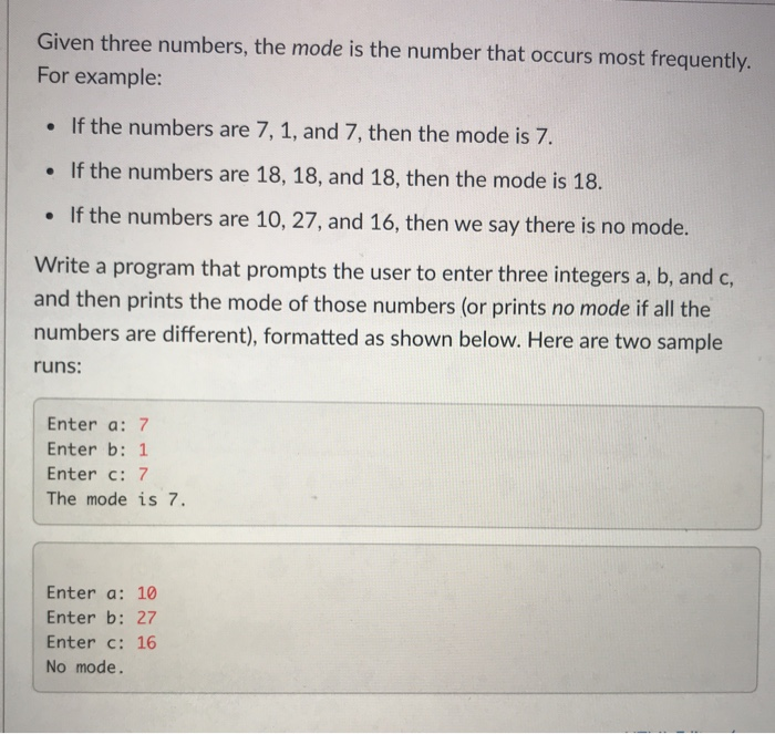 Solved Write a Java program that asks the user to enter a | Chegg.com