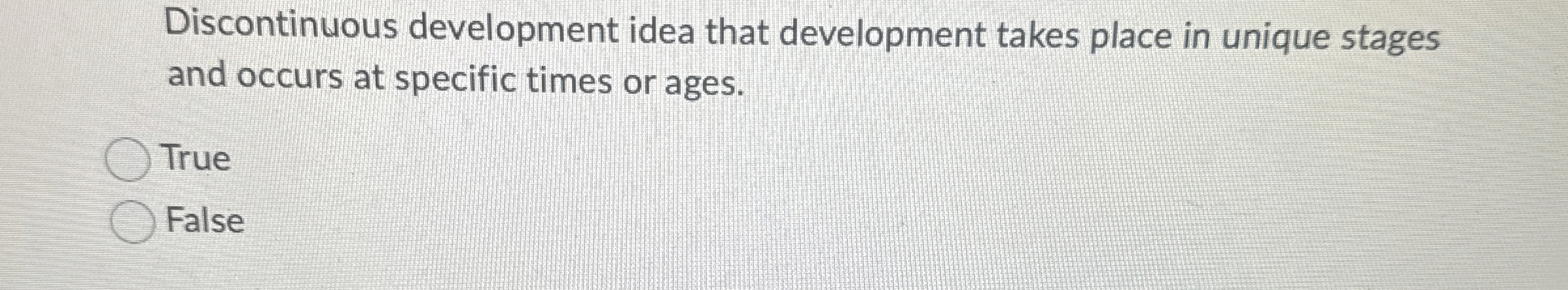 Solved Discontinuous development idea that development takes | Chegg.com