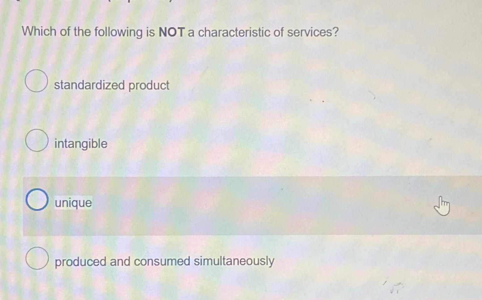 Solved Which of the following is NOT a characteristic of | Chegg.com