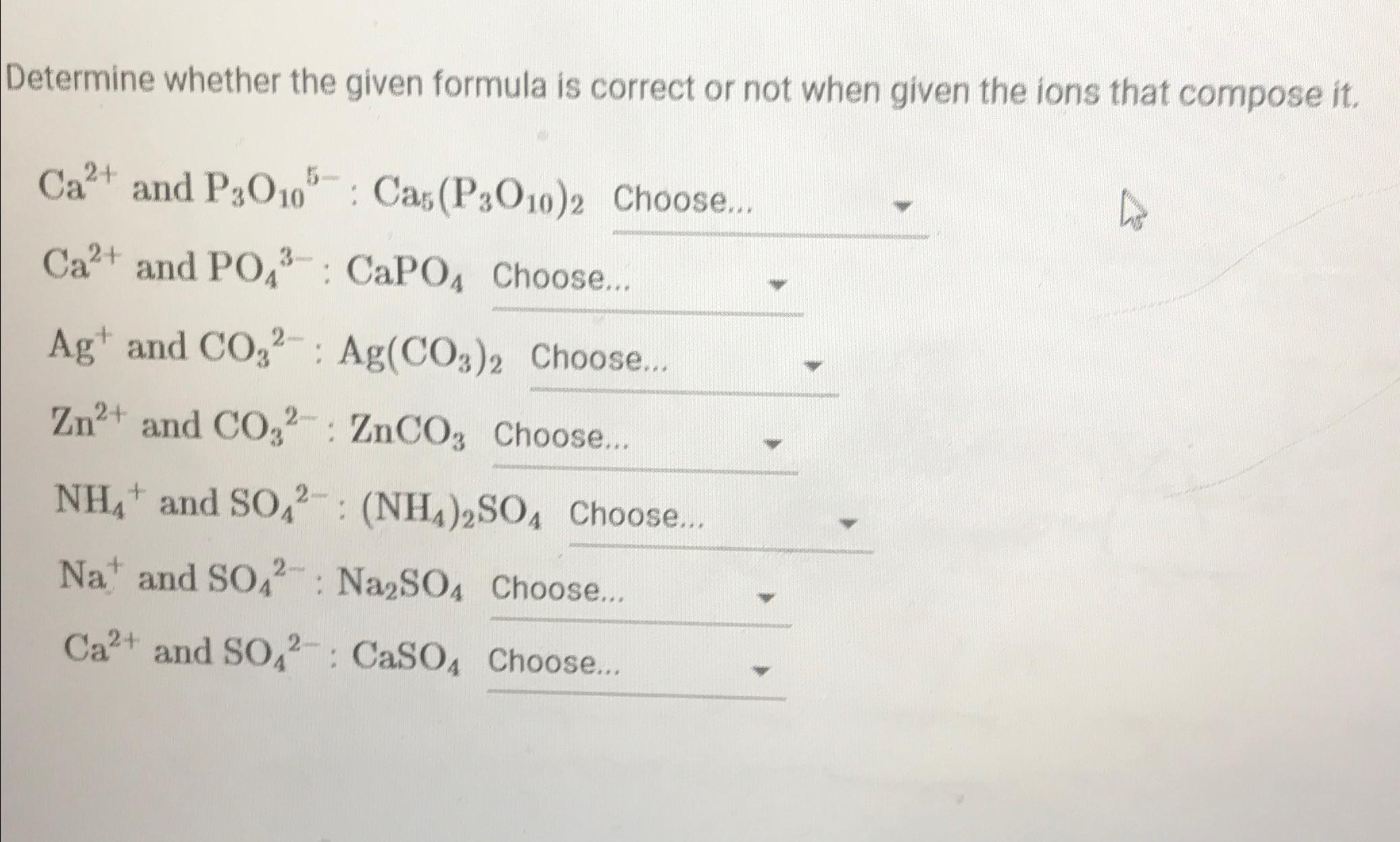 Solved Determine whether the given formula is correct or not | Chegg.com