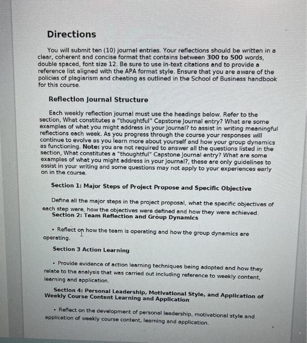 Solved i need the answer of Reflection Journal #5 of | Chegg.com