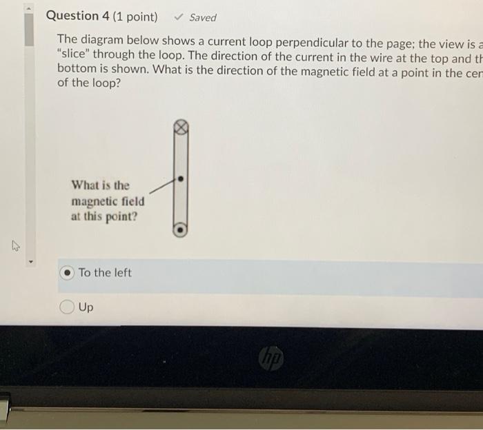Solved Question 4 (1 point) Saved The diagram below shows a | Chegg.com